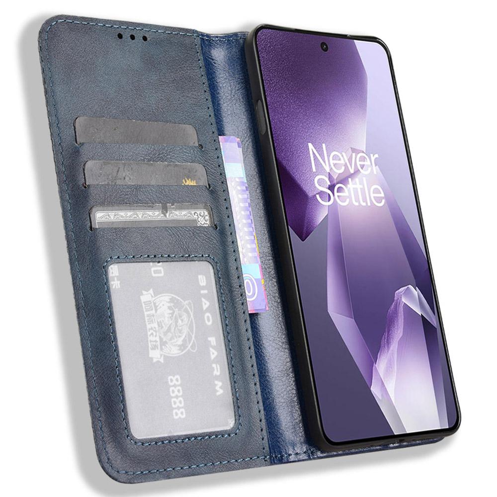 Leather Case for OnePlus 13R 5G/Ace 5 5G/Ace 5 Pro 5G Wallet Stand Retro Texture Phone Cover