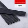 100-Pair Set of Black Alloy Chopsticks for Restaurant Dining Rooms and Hotels with Sterilizer