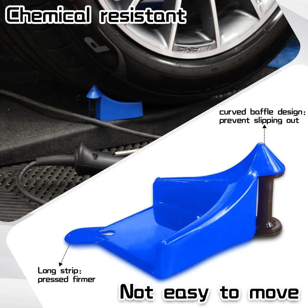 Car Cleaning Anti-winder Wire Tool Tire Blocker Winder for Universal 2PCS Car Wash Wheel Hose Guide Hose Slide Tire Wedge Amagi
