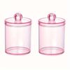 2pcs, Pink Pen Holder, Makeup Brush Organizer, Dustproof Modern Minimalist Storage Box, Cosmetic Organizer, Jewelry Organizer