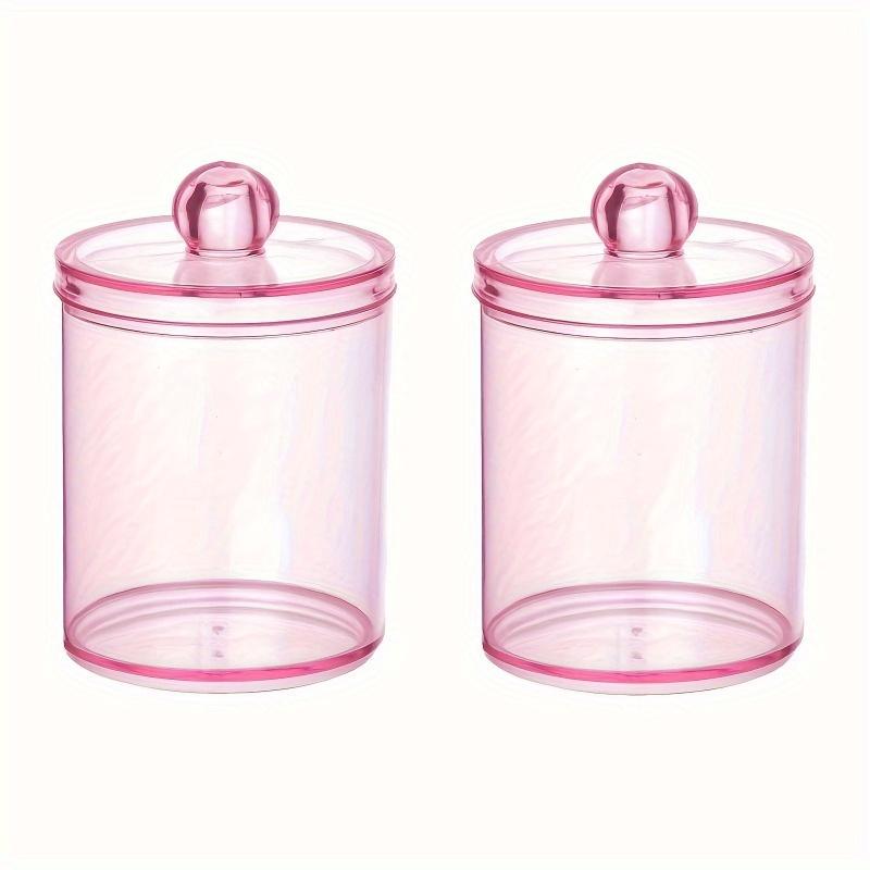 2pcs, Pink Pen Holder, Makeup Brush Organizer, Dustproof Modern Minimalist Storage Box, Cosmetic Organizer, Jewelry Organizer