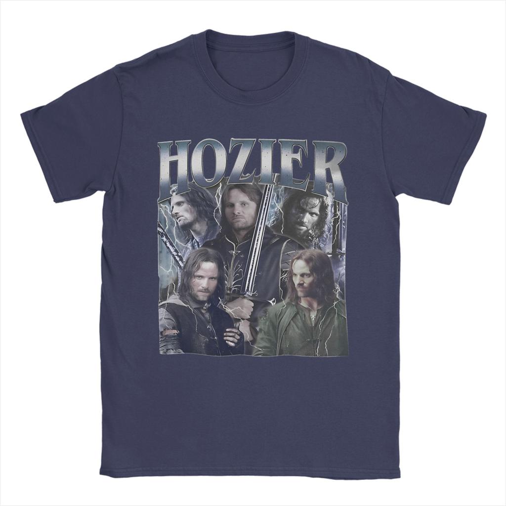 Retro Funny Hozier Meme Tshirts Unisex Round Neck Short Sleeve Top Unreal Unearth Tour LLords Of The RRings Cotton Summer Top Tee