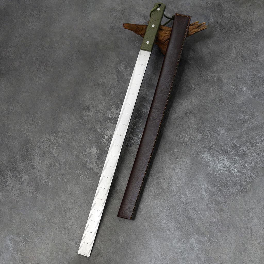 Stainless 50cm 20in Straight Ruler Thickened Measurement Tool Car Mount Self Defense Ruler Inch MM Double Sided Scale