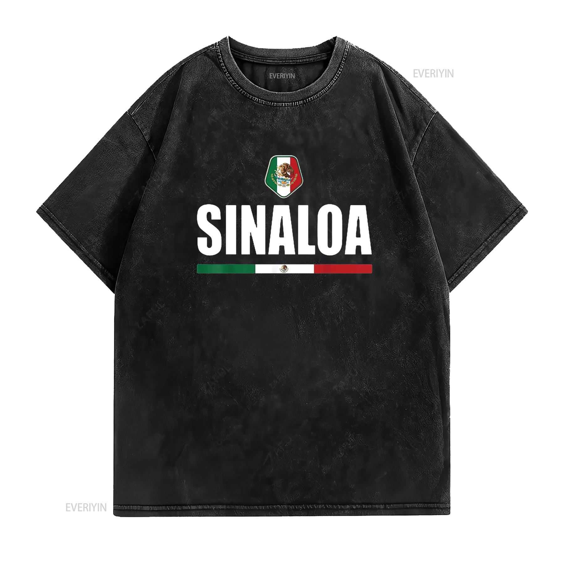 

Новинка Sinaloa Мексика Подорож Sinaloense Mochis Футболка Чорна Середня вінтажна Прана Прана Унісекс графічна мода S