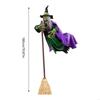 Haunted Animated Hovering Witch Sculpture with Fabric Costume Halloween Props M68E