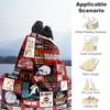 Football77 Personalized Text Blanket Throw Customizable Blanket Durable Comfort for Sofa Office Livingroom Bedding Ideal for All Seasons