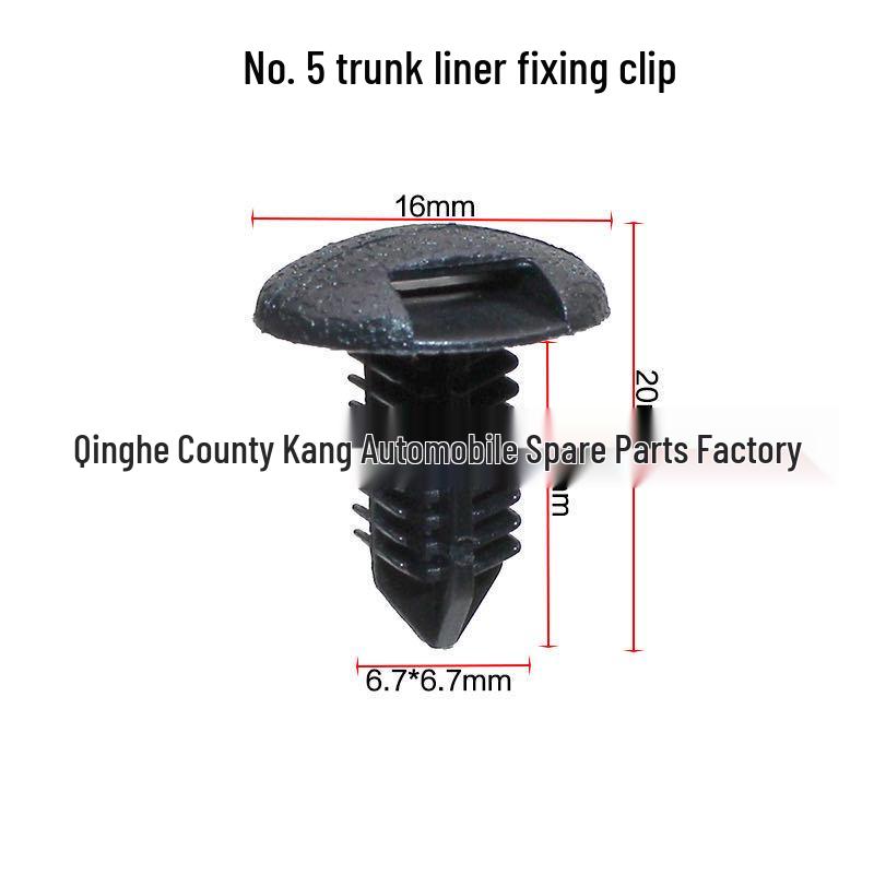 

Universal Car Plastic Rivet Clips for Honda, Nissan, Toyota - Bumper & Fender Retainers No. 6