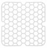 Soft square cream sink grate 28.5 cm