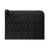 L-Zip 33 Monogram Coated Canvas And Calfskin Laptop Briefcase Zipper Folder Clutch Men Bags Charcoal C3144-QBCHR