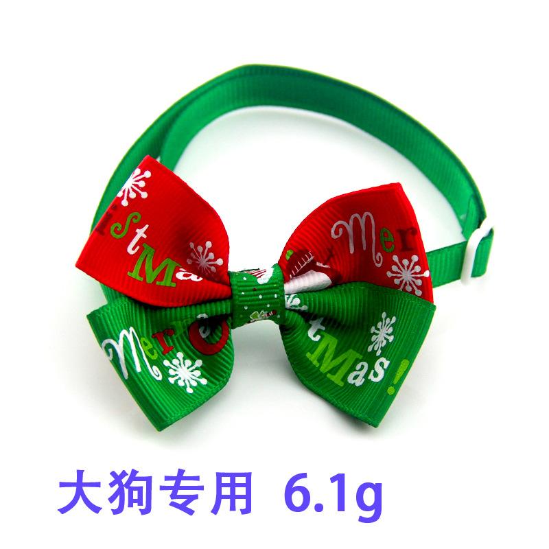 Pet Christmas Bow Tie Adjustable Xmas Dog Cat Bowtie Collar Accessories for Small Dog Cat Festival Party Decoration Gift