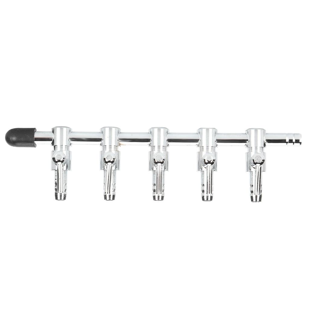 Fish Tank Stainless Steel Control Valve Aquarium Air Flow Control Fish Tank Accessories5 Head