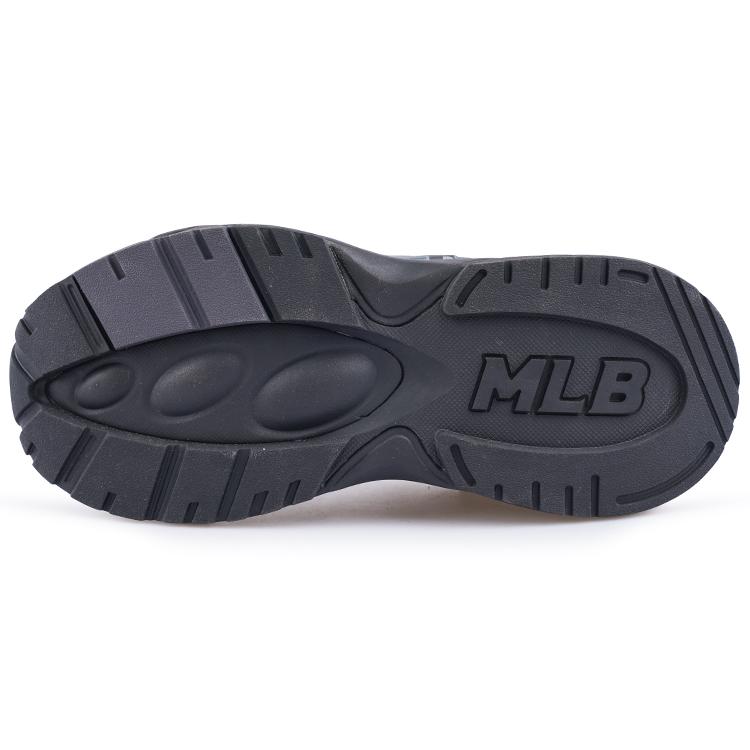 New MLB Big Ball Chunky Sneakers Unisex Low Top Black 32SHC3111-07L