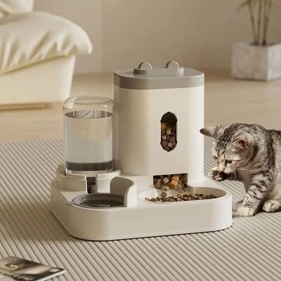 1PCS Automatic Cat Feeding and Water Dispenser Automatic Feeder Water Troughs for Cats Feeding&Watering Supplies Pet Accessories