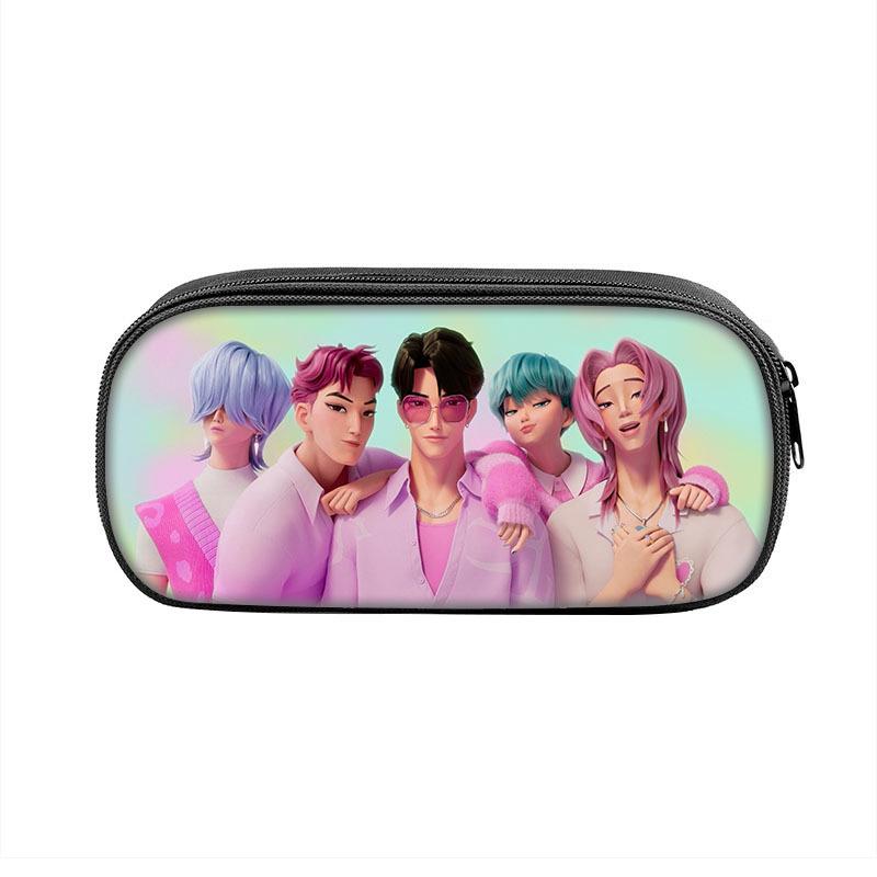 Kpop İblis Avcıları Saklama Kalem Çantası Büyük Kapasiteli Öğrenci Kalem Çantası Okul Malzemeleri