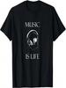 Retro Vintage Music Is Life T-Shirt