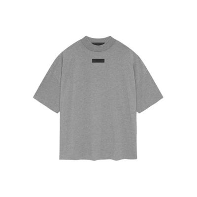 Essentials Short-Sleeve Tee Dark Heather Oatmeal Men Tops Grey 125SP244193F