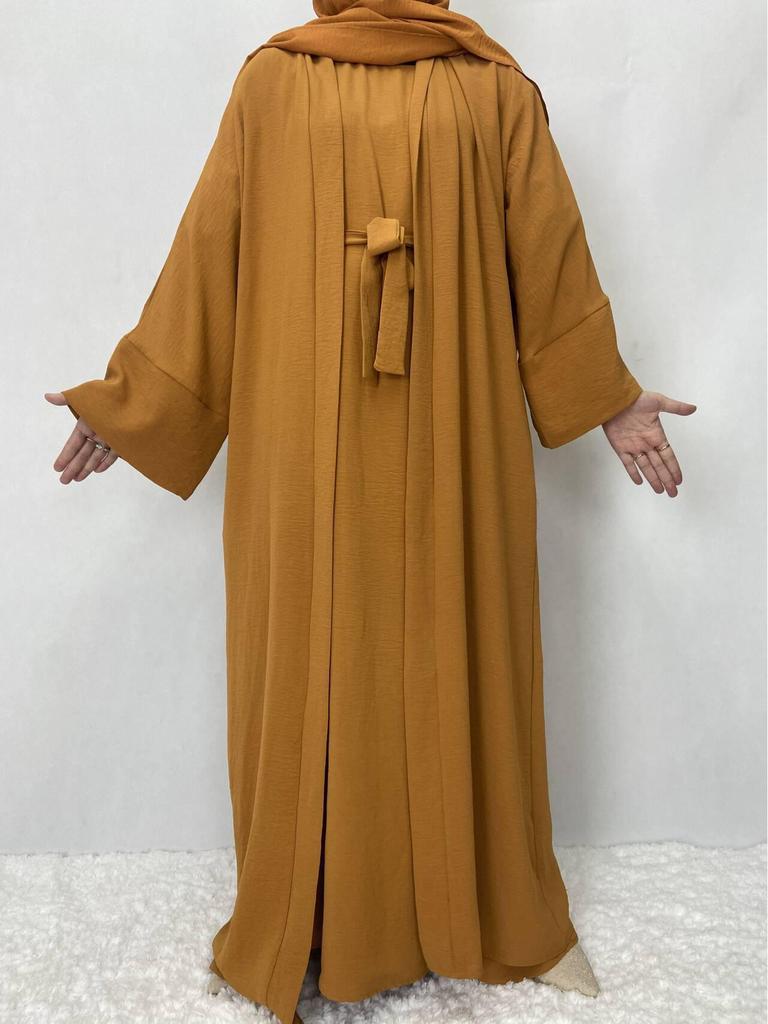 Women's Solid Color Muslim Robe: Multi-Color, Plus Size, Autumn Collection