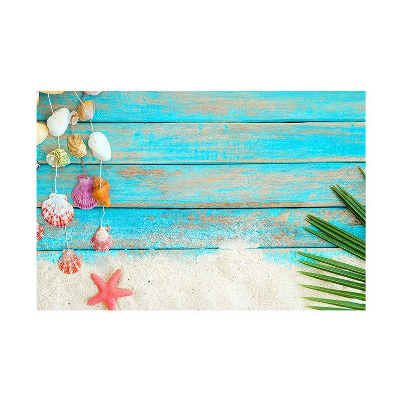 Summer Beach Photography Backdrop Seaside Beach Sand Starfish Shell Baby Birthday Holiday Party Background Photo Studio