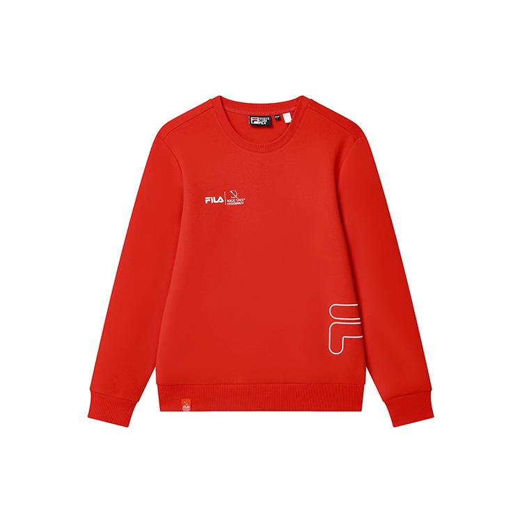 New FILA Sweatshirts Men's Dark Rhythm Red F11M319202F-RD