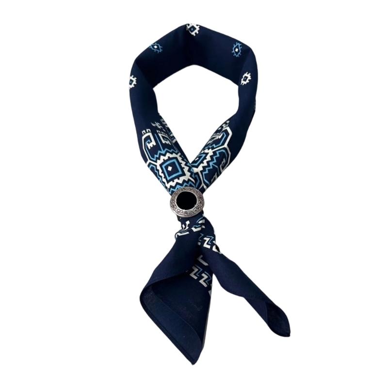 Bandanas Ethniques Élégants pour les Amateurs de Hip Hop Foulard Carré Respirant et Couvre-chef Accessoire de Cheveux Unisexe pour Femmes