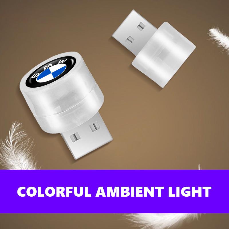 Car USB LED Atmosphere Lamps Lighting Portable Ambient Lights For BMW M Sport M2 M3 M4 M5 M6 E46 E90 E60 F10 F20 E87 X3 X6