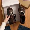 Small Man Increases Height Mary Jane Shoes Women'S Round Head Buckle Plaid Bow Lace Trim Thick Sole Wear