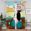 Set Of 2 Popeye Sailor Shades Partition Curtains Child Room Window Curtain Panel Living Bug Resistant Polyester