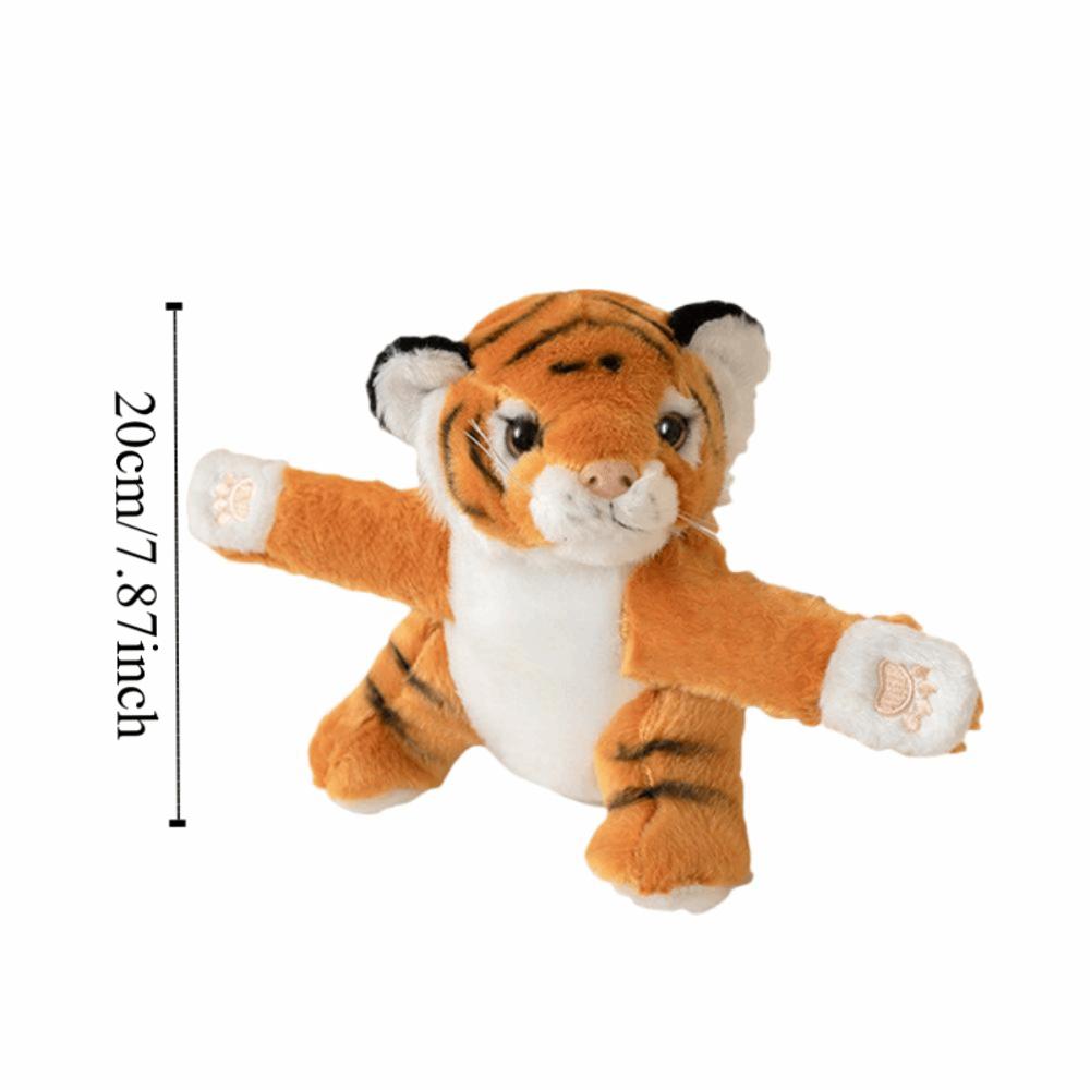 Koala Tiger Slap Snap Wrap Forest Animal Plush Hand Ring Children Game Props