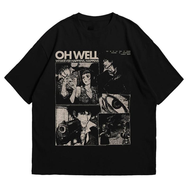

Cowboy Bebop Shirt - Vintage Anime Merch - Cowboy Bebop 90s Retro Anime T-Shirt Tops Tee S