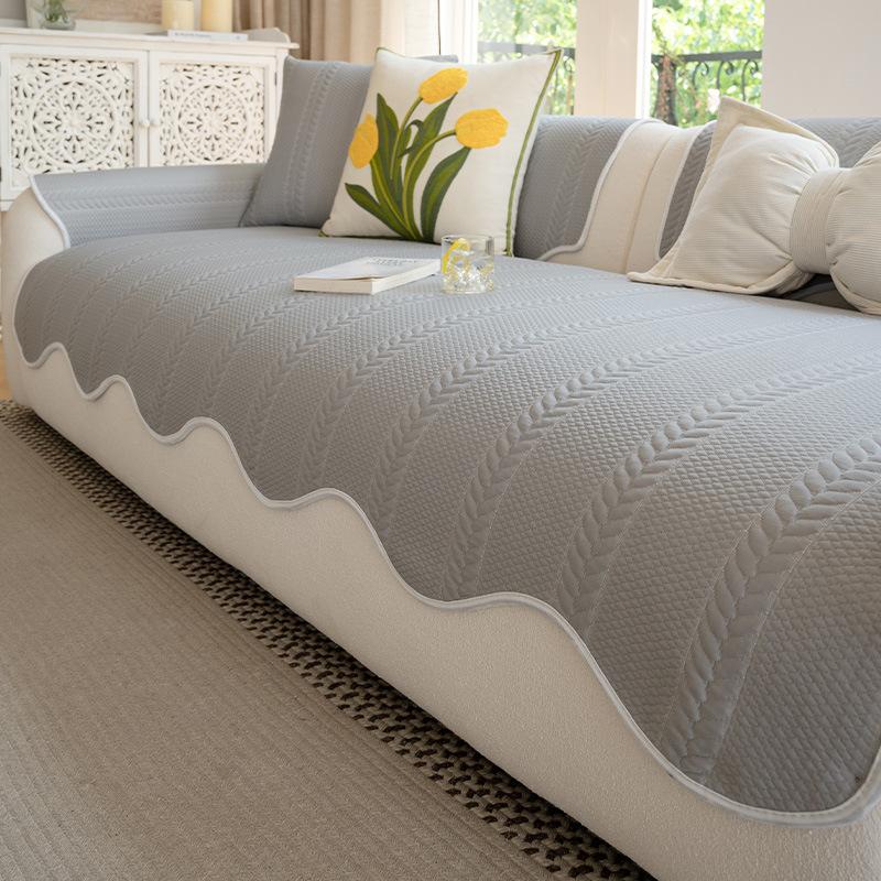 Summer Cooling Sensation Sofa Cover  New Summer Ice Silk Cooling Mat Direct Exhaust Type Sofa Cushion Anti-Slip Sofa Cover
