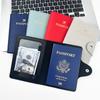 Women Men Fashion Business Passport Covers Holder Multi-Function ID Bank Card PU Leather Wallet Case Travel Accessories