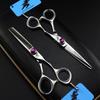 6.0" Purple Hairdressing Scissors Set: Straight, Thinning, and Bangs Shears.