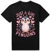 Funny Penguin Animal Just A Girl Who Loves Tshirts Men Womens Fashion Casual Tshirt 100 Cotton Loose Oversized T Shirt