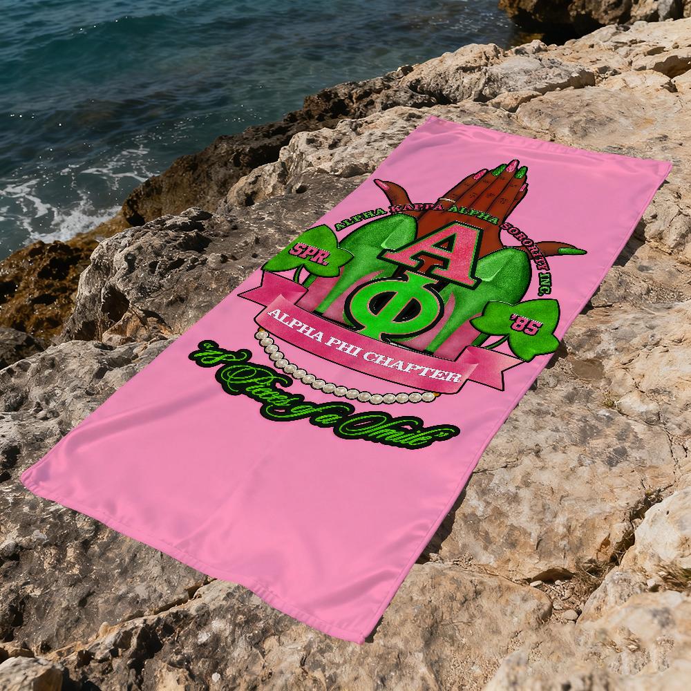 A-alpha-a K-kap-pa Towel Large  A-alpha Quick-Drying Microfiber soft Beach Towel for Travel Fitness Sauna Bathing Camping