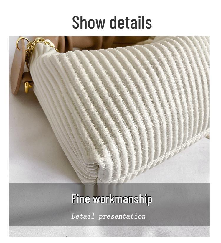 Vertical Stripes Handbag 2025: Stylish and Versatile Shoulder Messenger Bag for Women.