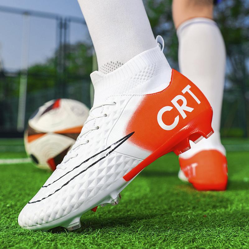 Fashion Professional Society Fußballschuh Männer High-Top Leder Leichte TF/FG Fünf-a-side Fußballschuhe Kinder Fußballschuhe Kinder