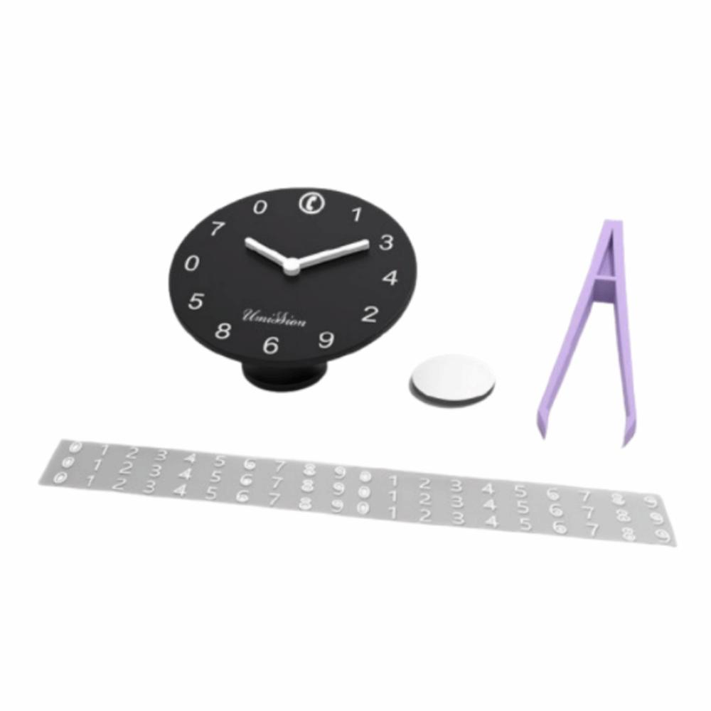 

Reusable Temporary Parking Card Clock Shape Car Temporary Stop Sign Auto Decoration чёрный