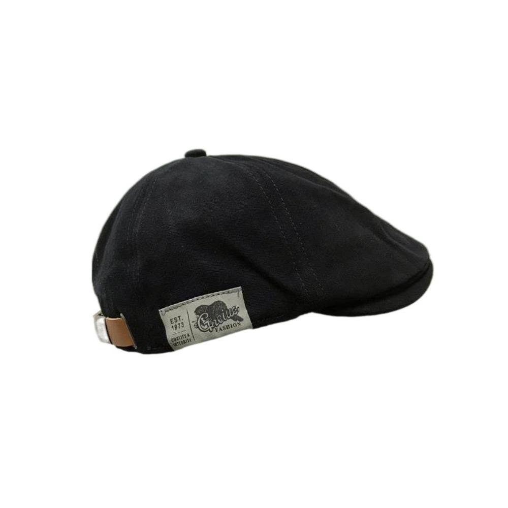 

Retro Classic Berets Vintage Cap British Western Style Baseball Cap Men Berets Hat Summer Autumn чёрный
