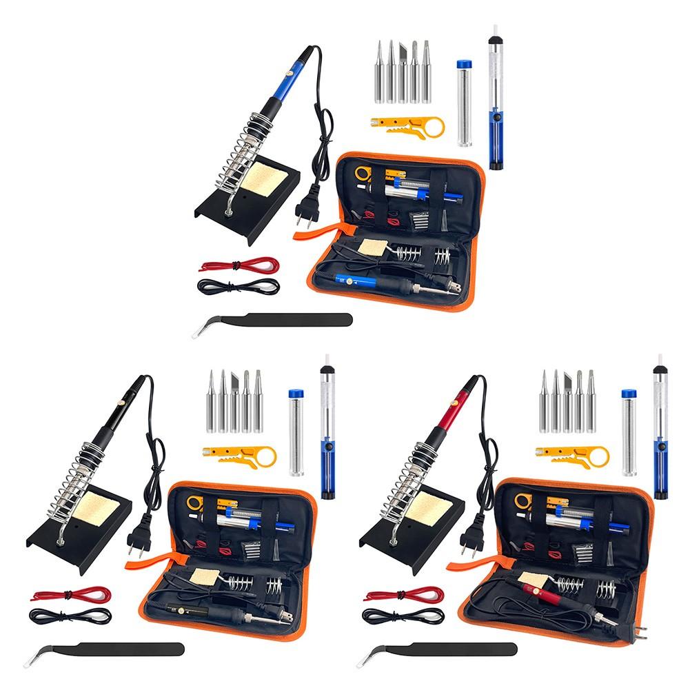 15-Piece Tools Adjustable Temperature Soldering Iron Kit