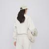 LESS 2024 Spring Pullover Knitted Sweatshirt
