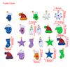 1 Stück Edelstahl Weihnachts-Serie Niedliche Cartoon-Anhänger Für DIY Halskette Ohrring Charms Festlicher Schmuck Bastelzubehör