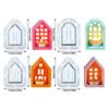 3D Candlestick Silicone Mold Hollow Out House Candle Base Mold Gypsum Candle Holder Epoxy Mould Home Decorations Mould