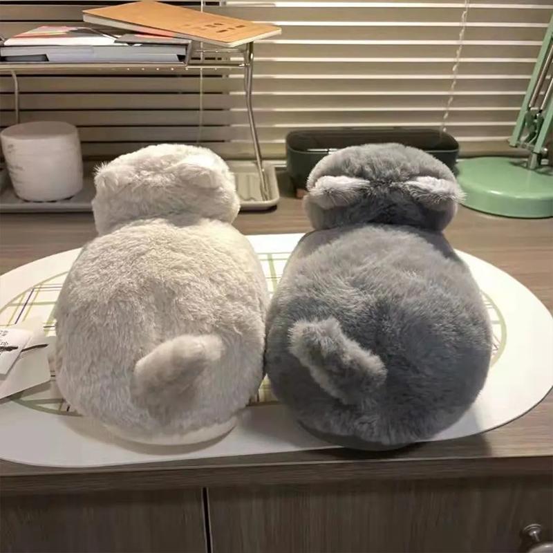 Brand Floppy cat slippers with Cuddly Hug ladies winter indoor short plush slides female platform house shoes