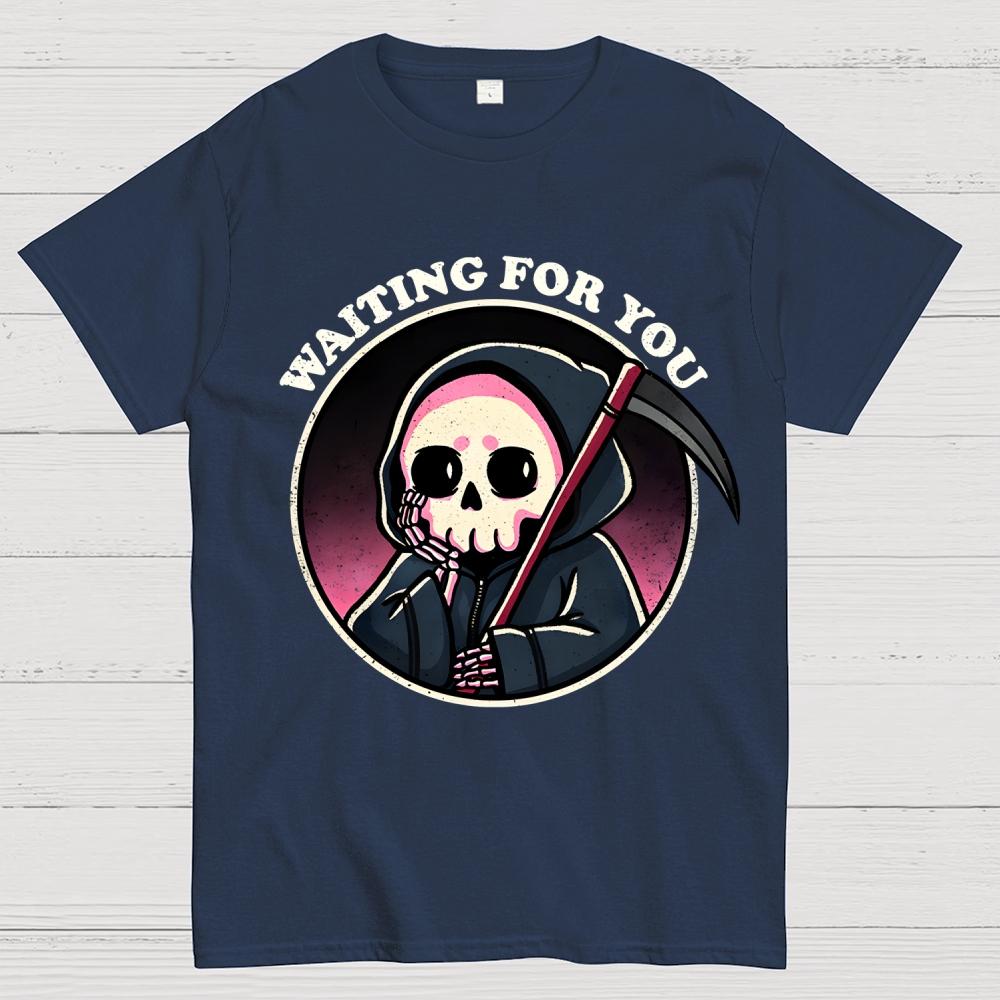 Waiting For You Cotton Summer Casual Cool Loose T-Shirt