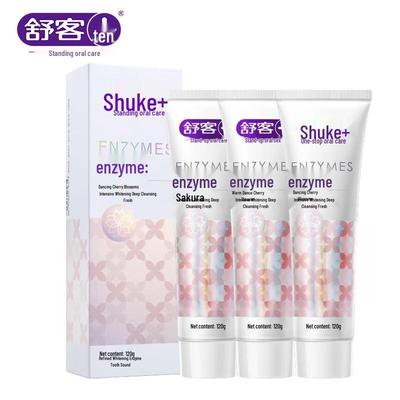 Shuke Enzyme Toothpaste, Cherry Blossom, 3 X 120g