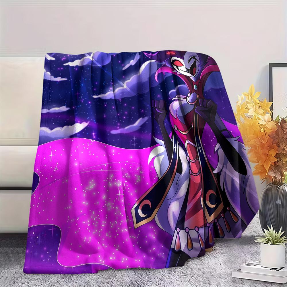 Helluva Boss  Print Flannel Blanket, High quality Comfortable for All Seasons, Home Decor, Warmth and Comfort