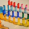 15x Rainbow Blocks Birthday Gifts Translucent Rectangle Learn Color Sensory Training Toys Stacking