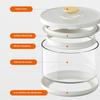Glass Airtight Containers Heat Resistant Lunch Box Food Storage Box For Frozen Rice Salad Bowl