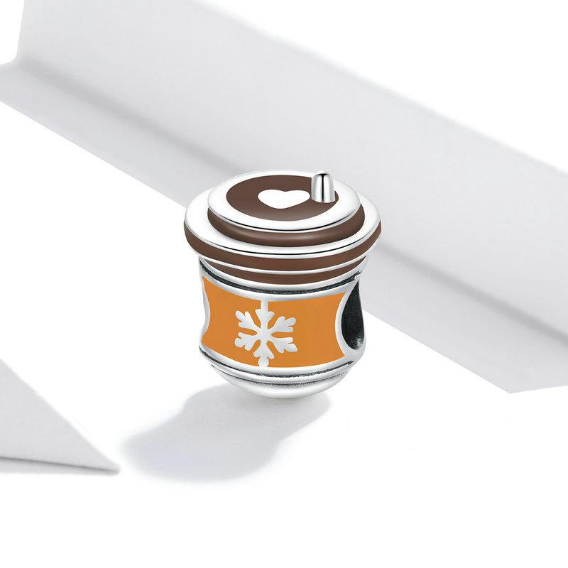 Food Dessert Afternoon Tea Chocolate Beads Collection Map, Summer Drink Sa925 Silver Beads