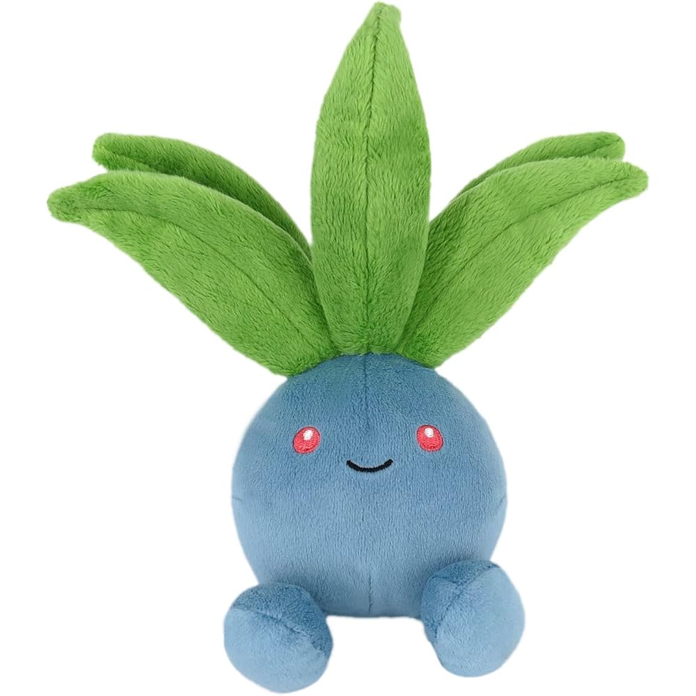 San-ei Trading Pocket Monsters All Star Collection Oddish Plush Toy 9x10x18cm